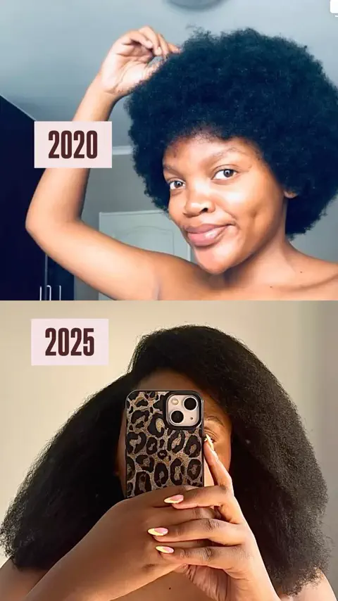 Evolução do comprimento do cabelo entre 2020 e 2025